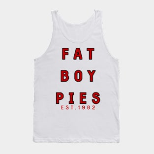 Fat boy pies red and black bold Tank Top